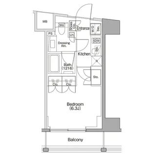 ザ・パークハビオSOHO代々木公園【3階】の間取り