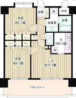 プロスペアー笹塚【2階】の間取り