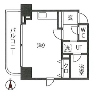 パインコート梅屋敷【6階】の間取り