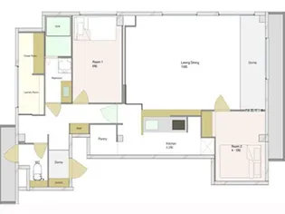 ティーアールマンション【2階】の間取り