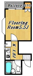 東都ハイム【3階】の間取り