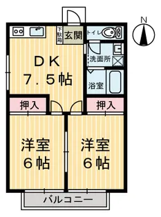 グリーンハイツ【1階】の間取り