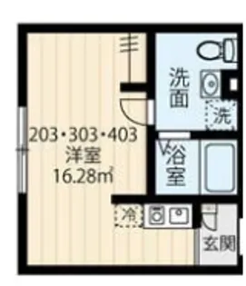 フィオーネ志村坂上【3階】の間取り