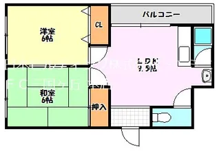 第1もずハイツ【3階】の間取り