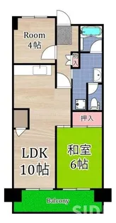 サンハイツ白井【8階】の間取り