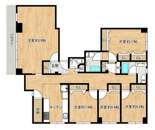ベルビューハイツ【2階】の間取り