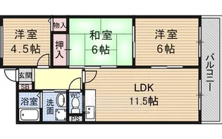 シンフォニア星見【3階】の間取り