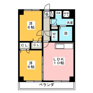 グレイス白滝【3階】の間取り