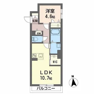 チェルシー 西津田 West【2階】の間取り