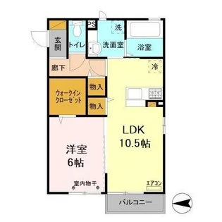 アベニール【2階】の間取り