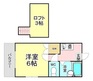 オアシス清水【1階】の間取り