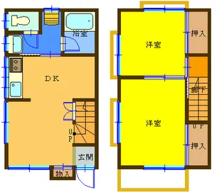 ハイツ倉田の間取り