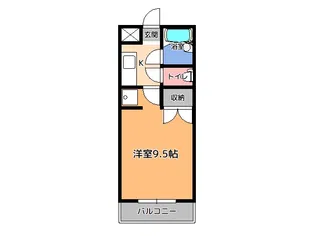 カスティール・イン・宇都宮【6階】の間取り
