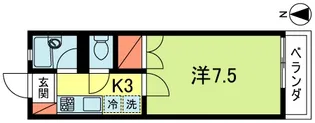 ミネハイツ【1階】の間取り