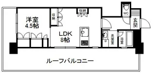 サンロージュ薬院駅前【7階】の間取り