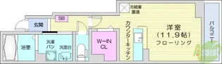 コリーヌB【1階】の間取り