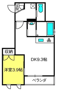 Villa LISOLETTA II【3階】の間取り