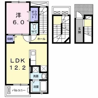 プルメリア【3階】の間取り
