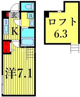 モントルー【1階】の間取り