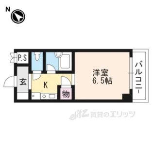 萱野ビル【9階】の間取り