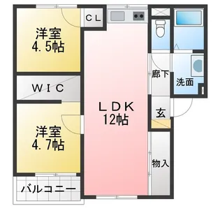 レジデンス野上【2階】の間取り