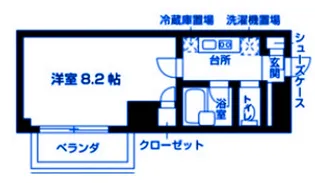 カメリアスチューデントコート【2階】の間取り