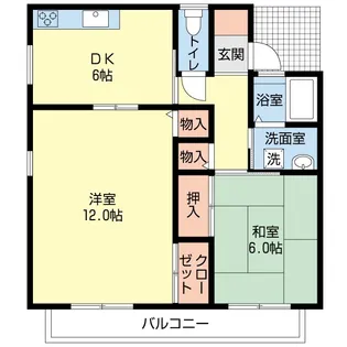 シャルム旭【1階】の間取り