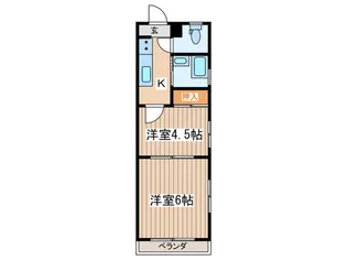 シミズハウス【2階】の間取り