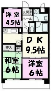 ベルメゾン千間台【1階】の間取り