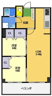 セルヴィ21知寄町(710)【7階】の間取り