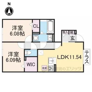 ディンプル【1階】の間取り