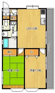 メゾンツダヌマ【2階】の間取り