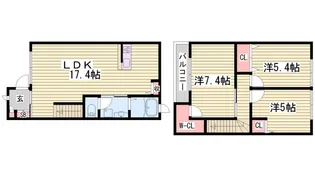 モンテローザ Bの間取り