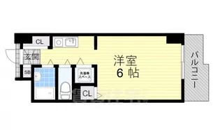 エトワール北梅田【6階】の間取り