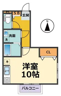 クレールA棟【1階】の間取り