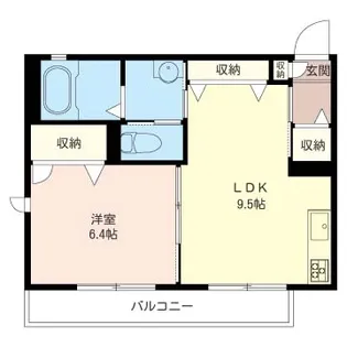 メゾンドエル【1階】の間取り