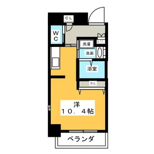 ベルルージュ中村公園【2階】の間取り
