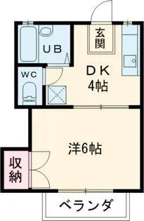 コーポ英B【1階】の間取り