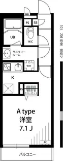 リブリ・コンソラトゥール【1階】の間取り