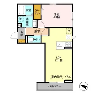 メルヴェイユおおたかの森II【1階】の間取り