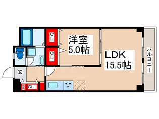 ハイネス浦安【4階】の間取り