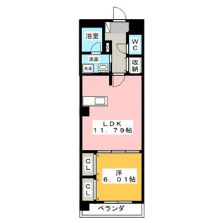 サニーウエル高見【3階】の間取り