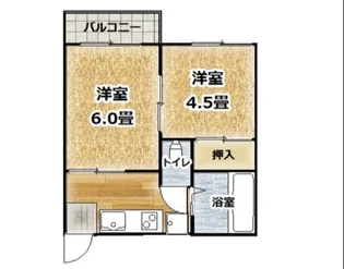 コーポ西山【2階】の間取り