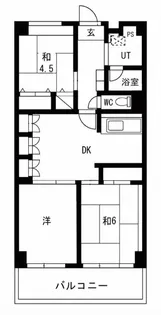 テレパレス横須賀【7階】の間取り