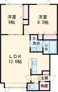 アシル B棟【2階】の間取り