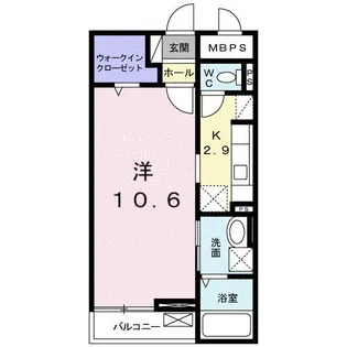 ラ・フロレゾン【2階】の間取り