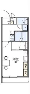レオパレス新都心マティダ【1階】の間取り