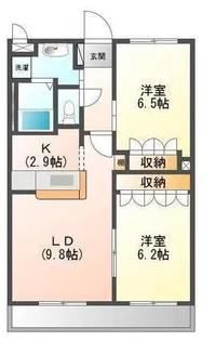プランドール・ケイ【2階】の間取り