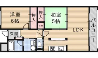 グランドメゾン南摂津【4階】の間取り