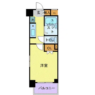 スカイコート神楽坂第2【7階】の間取り